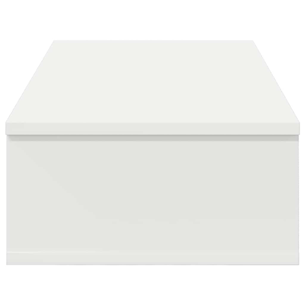 Étagère murale - Étagère flottante avec tiroirs blanc 80x31x17 cm bois d'ingénierie em107 - 5
