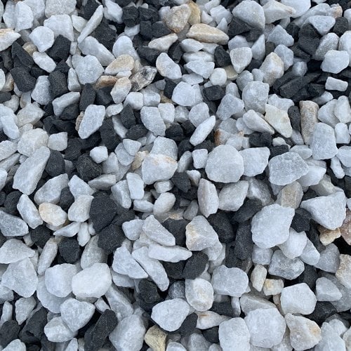 Sac de +/- 1,5T = 20M² Gravier blanc et noir Panda 12/20 - 3