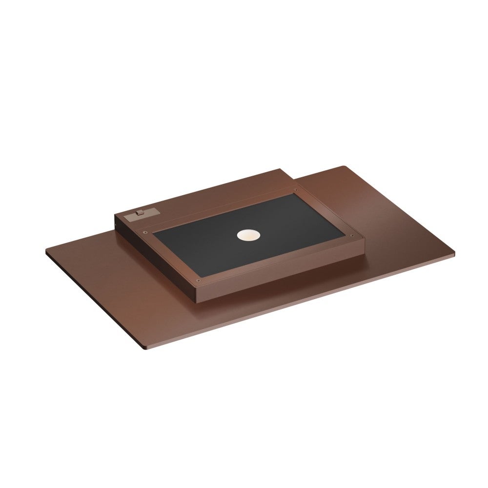 Pla XL Corten - 35W LED Wall Light CCT Switch 2700K/3200K/4000K in Aluminum, Uplight Wall Light - Beneito &amp; Faure