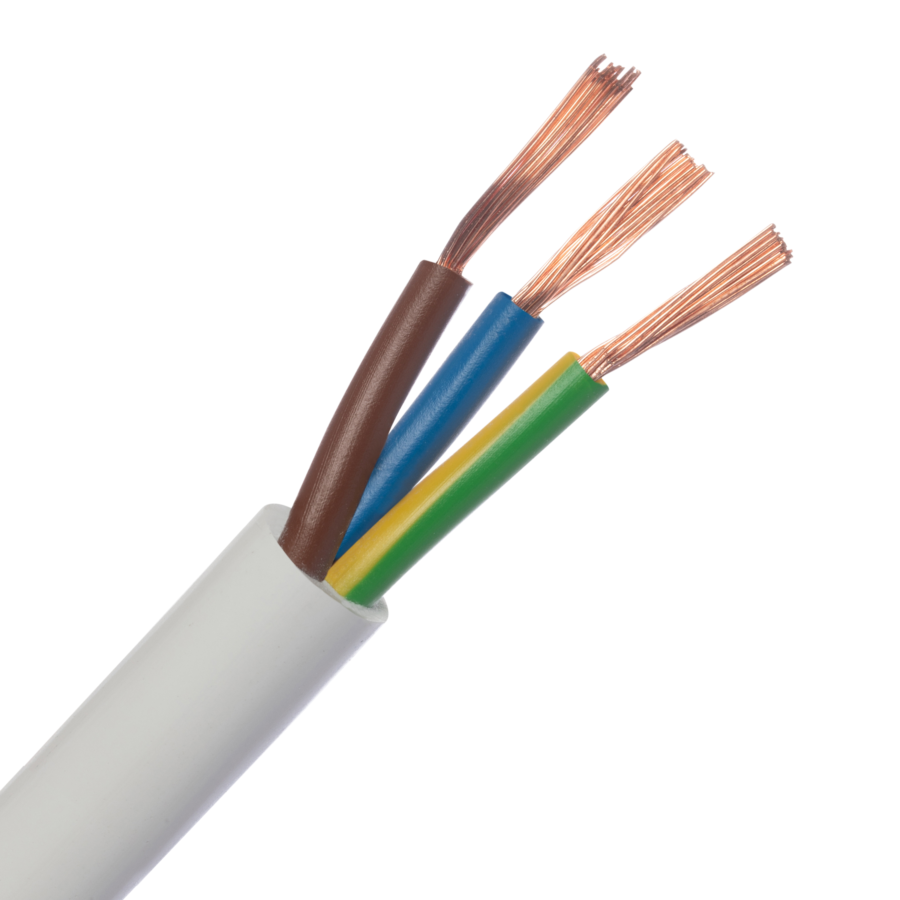 LEXMAN - Cable eléctrico H05VV-F 3G0.75 - 3 x 0,75 mm² - 500 V ...