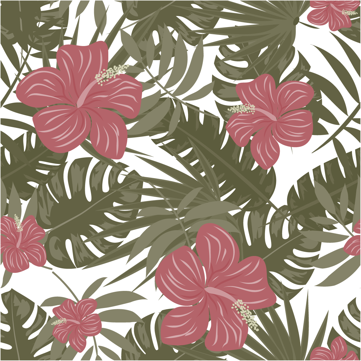 Adesivo arazzo tropicale Trinidad - Sticker adesivo - adesivi murali - 30x30cm - 2