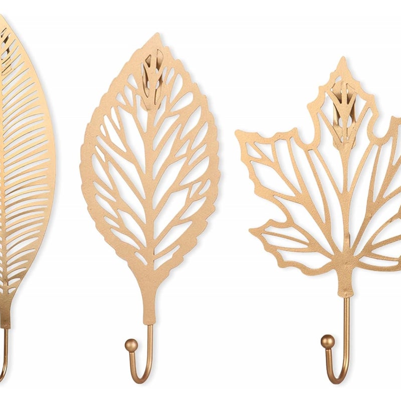 Hak dekoracyjny, 3 haczyki samoprzylepne do płaszczy, prześcieradeł, żeliwne dekoracyjne haki ścienne, ściągacze do zasłon, haki ścienne do łazienki