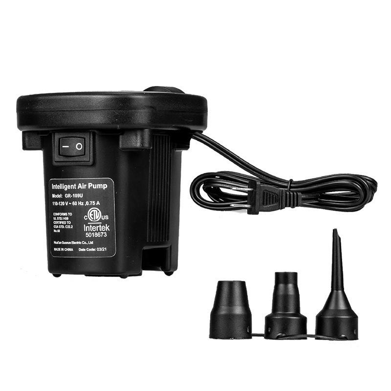 HIULLEN Pompe à Air électrique 600W – Gonfle Et Dégonfle Vite, 5 Buses Incluses, Pour Matelas Et Bouées