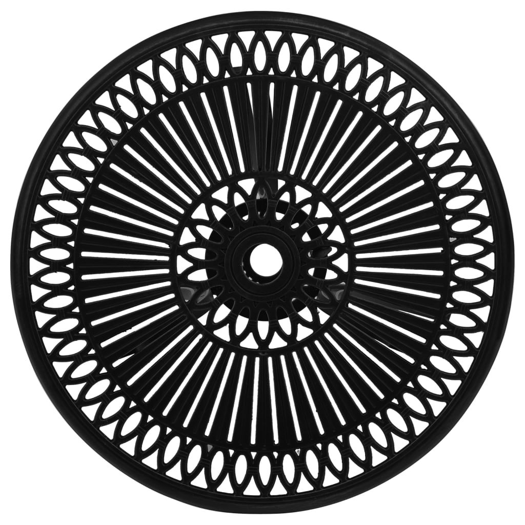 Maison Exclusive - Set da Bistrot 3 pz in Alluminio Pressofuso Nero - 7