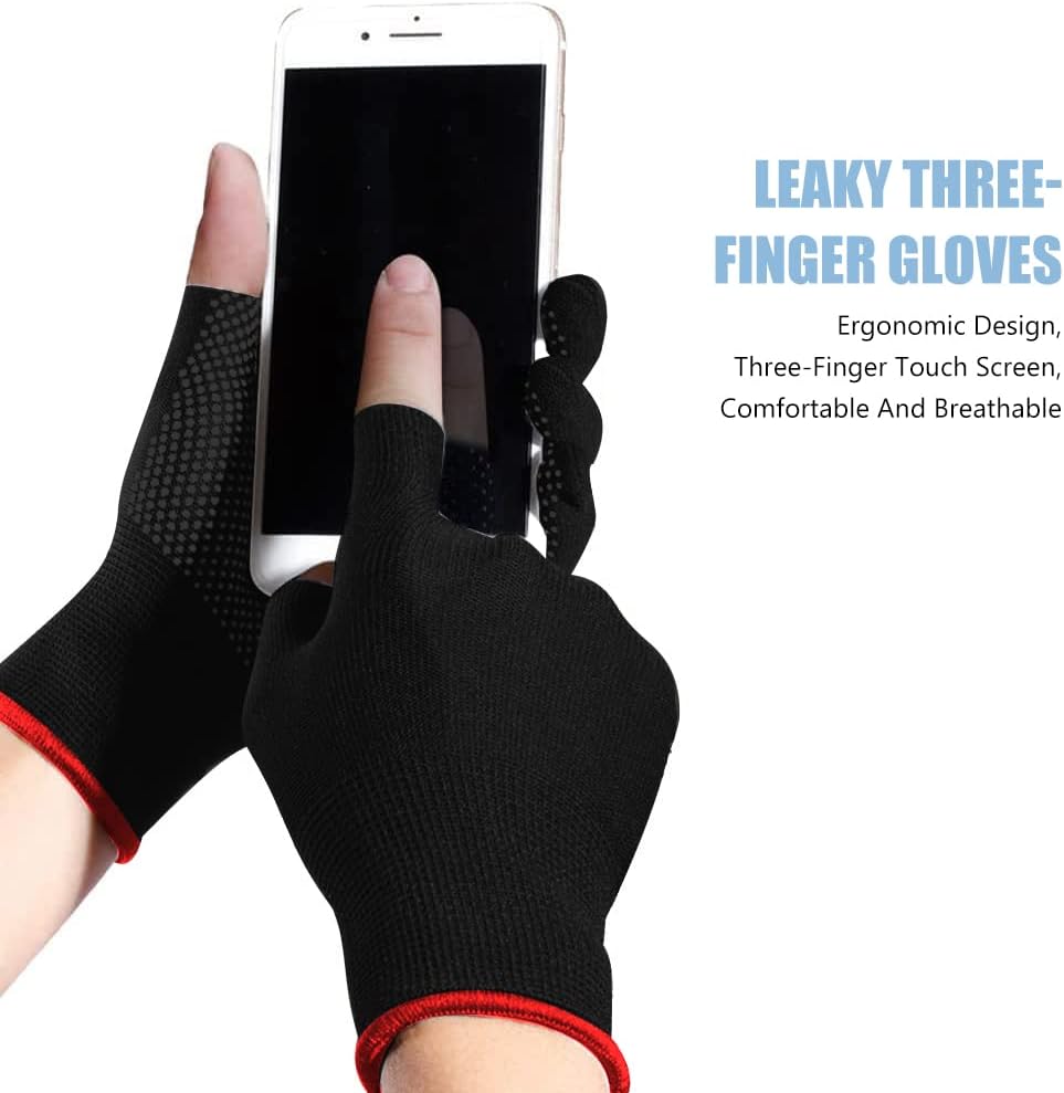 Gants De Pêche Antidérapants Et Respirants - Coupe Trois Doigts - Pour Manipulation Poissons - Homme/Femme