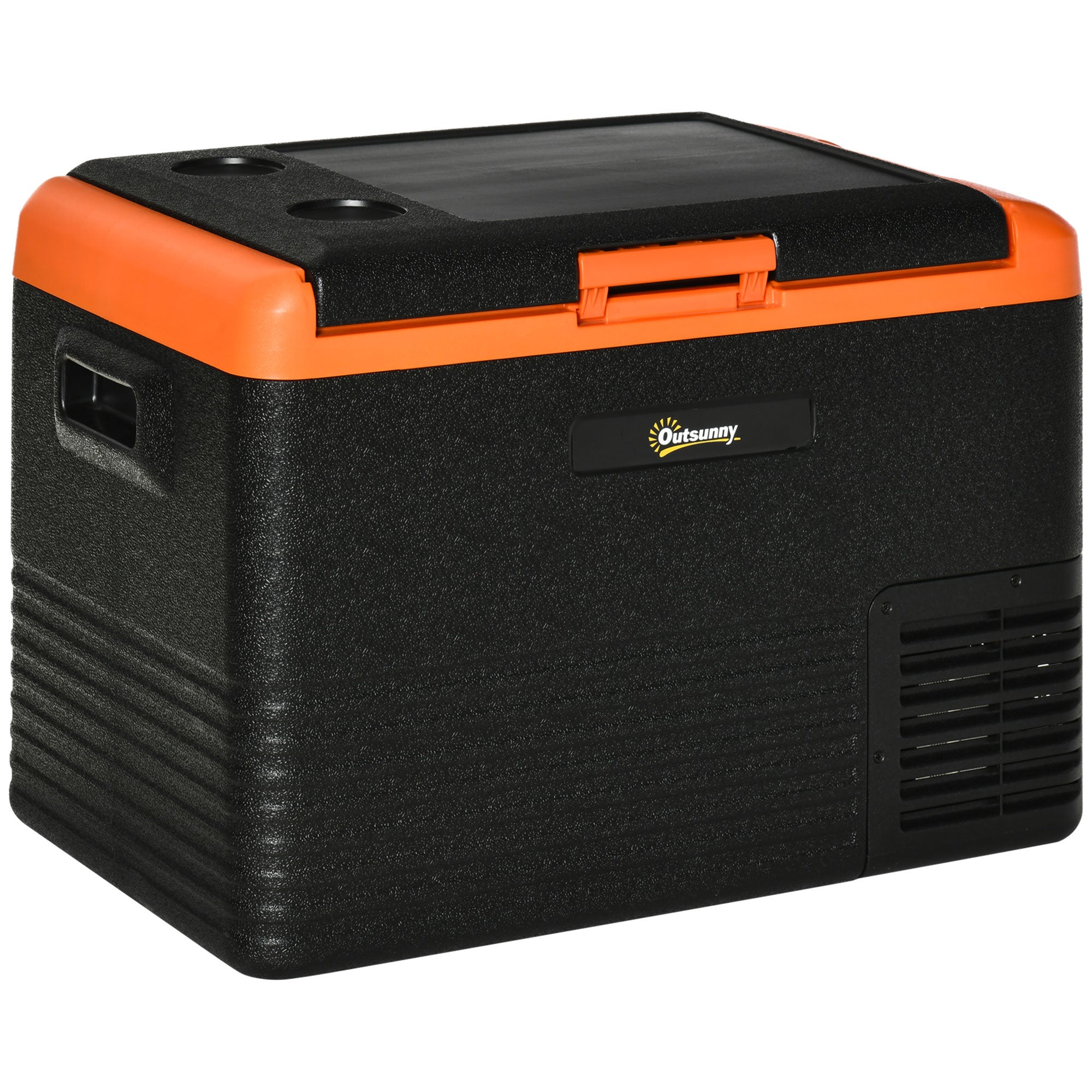Nevera portátil outsunny pp, pe negro 58.7x36.5x43.8 cm