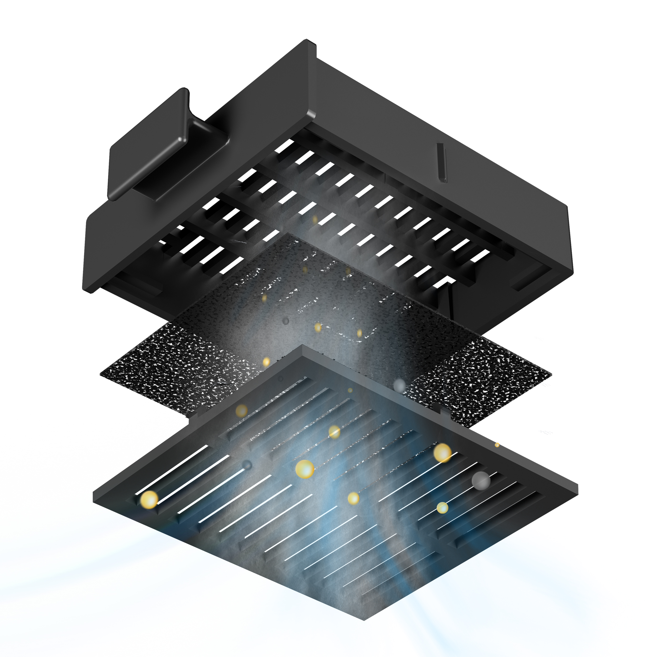 CIARRA VMB6903 Hotte Casquette 60cm Noir A+ 3 Vitesses 220m3/h Recyclage - 8