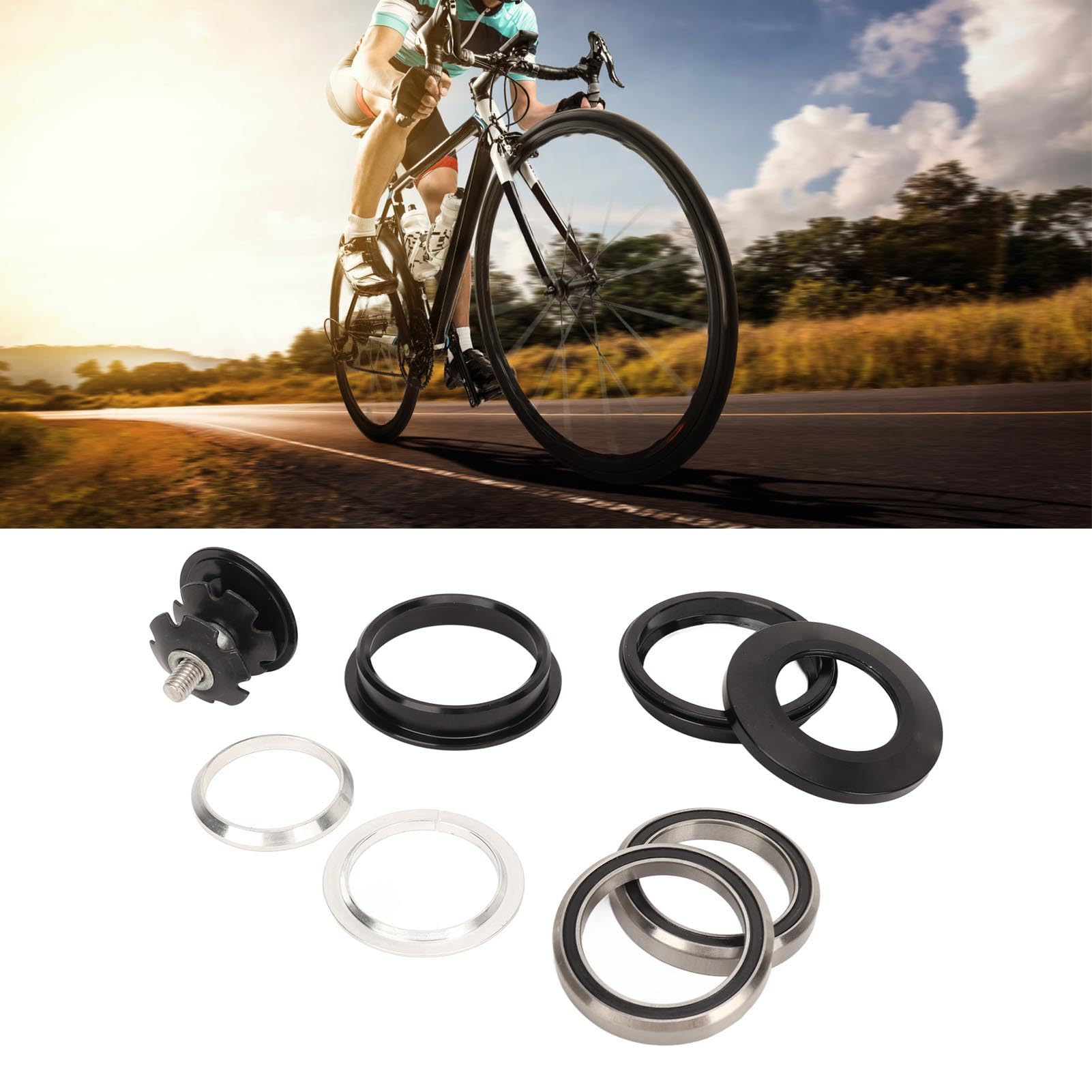 2 Cuscinetti Per Sterzo Bici Yctze – 41,8 Mm, Doppio Sigillo, Per MTB, BMX, Strada - 4