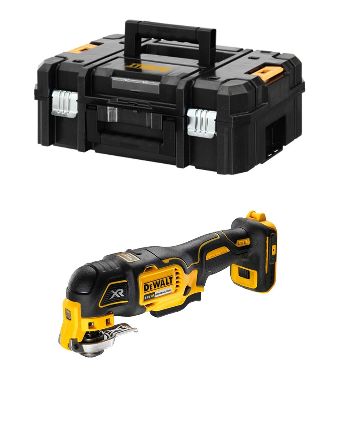 Outil multifonctions 18V (Machine seule) 32 accessoires en TSTAK - Dewalt DCS355NT-XJ - 6