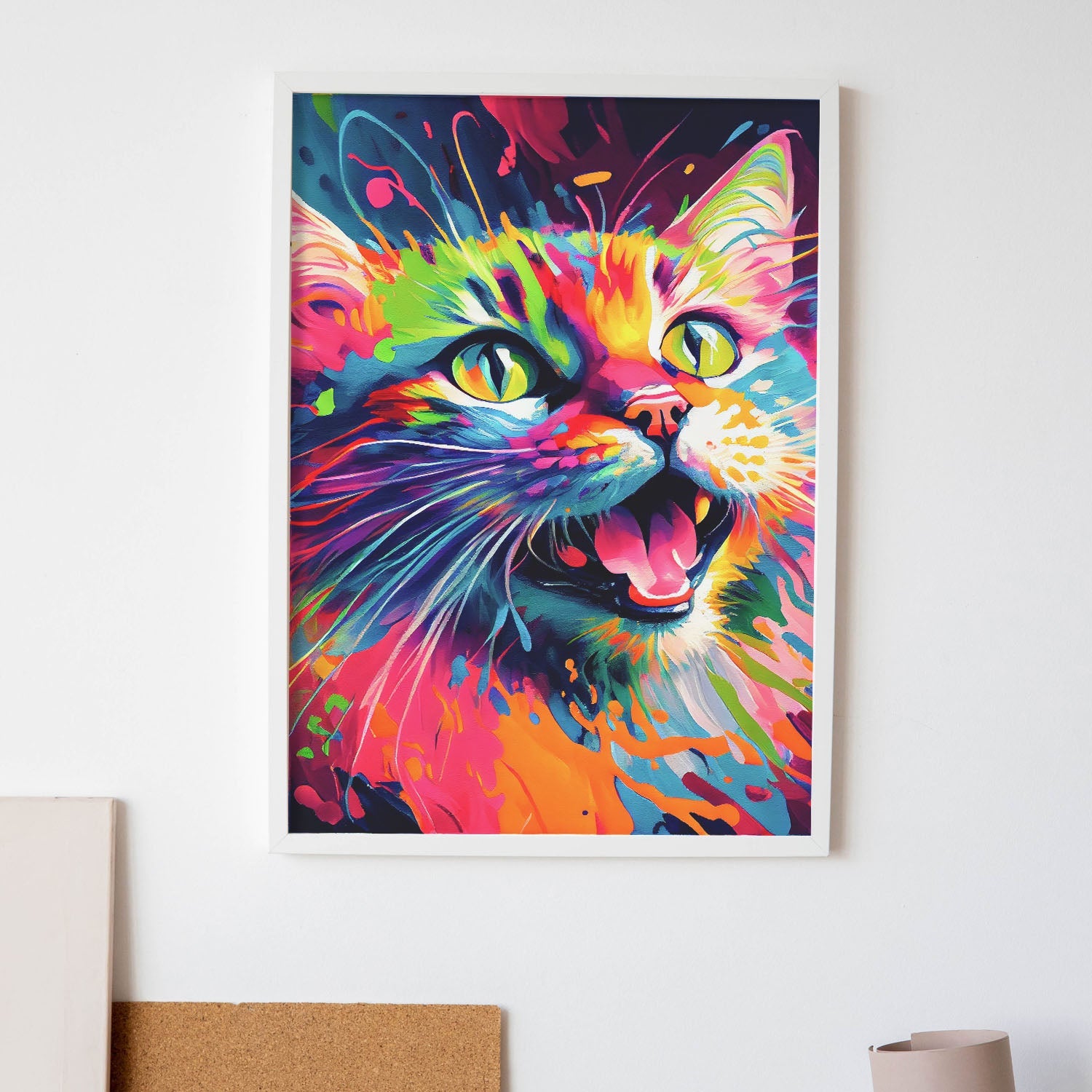 Peinture à L'huile Abstraite De Feuilles Dorées Et D'arbre à Fleurs Sur Toile, Affiches Et Imprimés, Images D'art Murales Pour Décor De Salon Cuadros