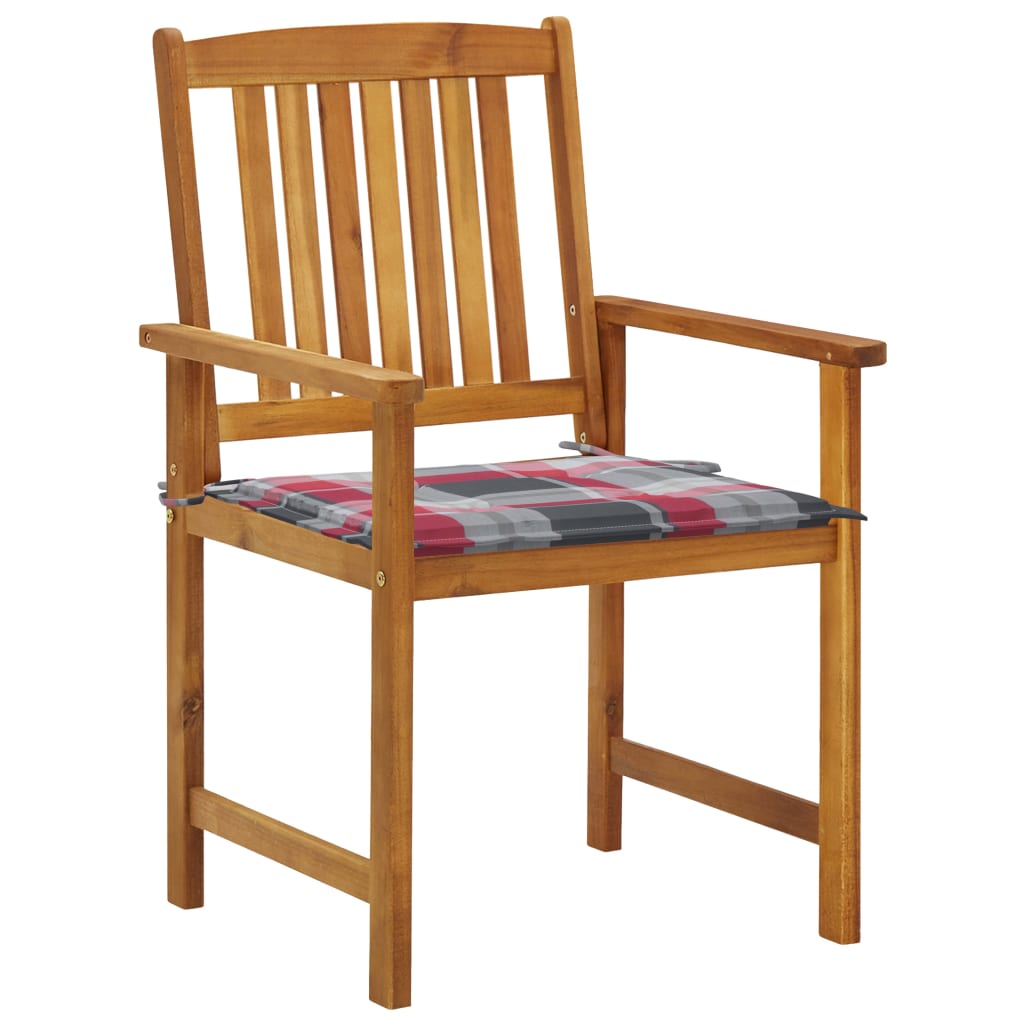 Chaise de jardin avec coussin Maison Exclusive en bois Marron - 2