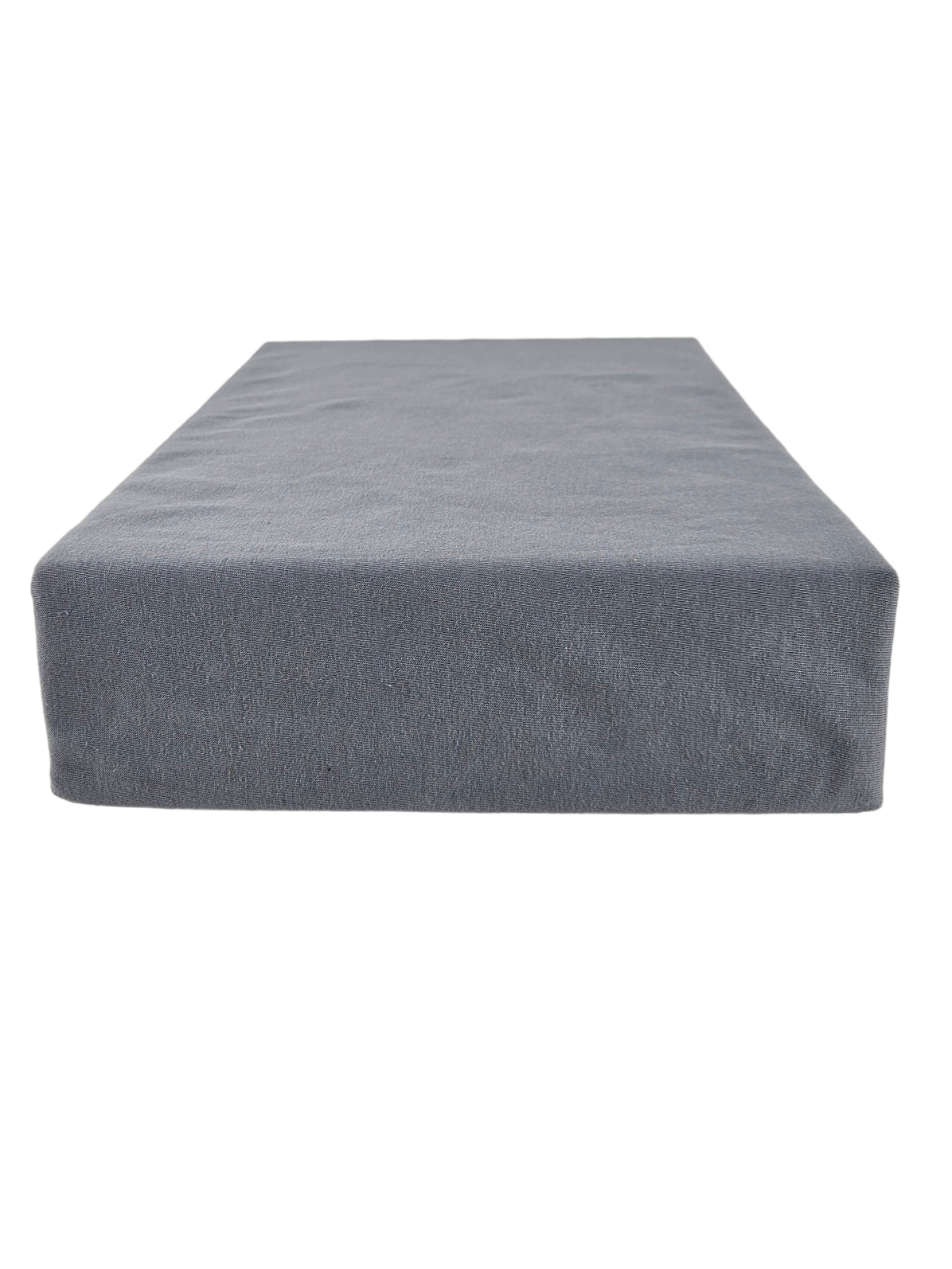 Kam-Pol prześcieradło z gumką jersey bawełniane szary 80x220 cm