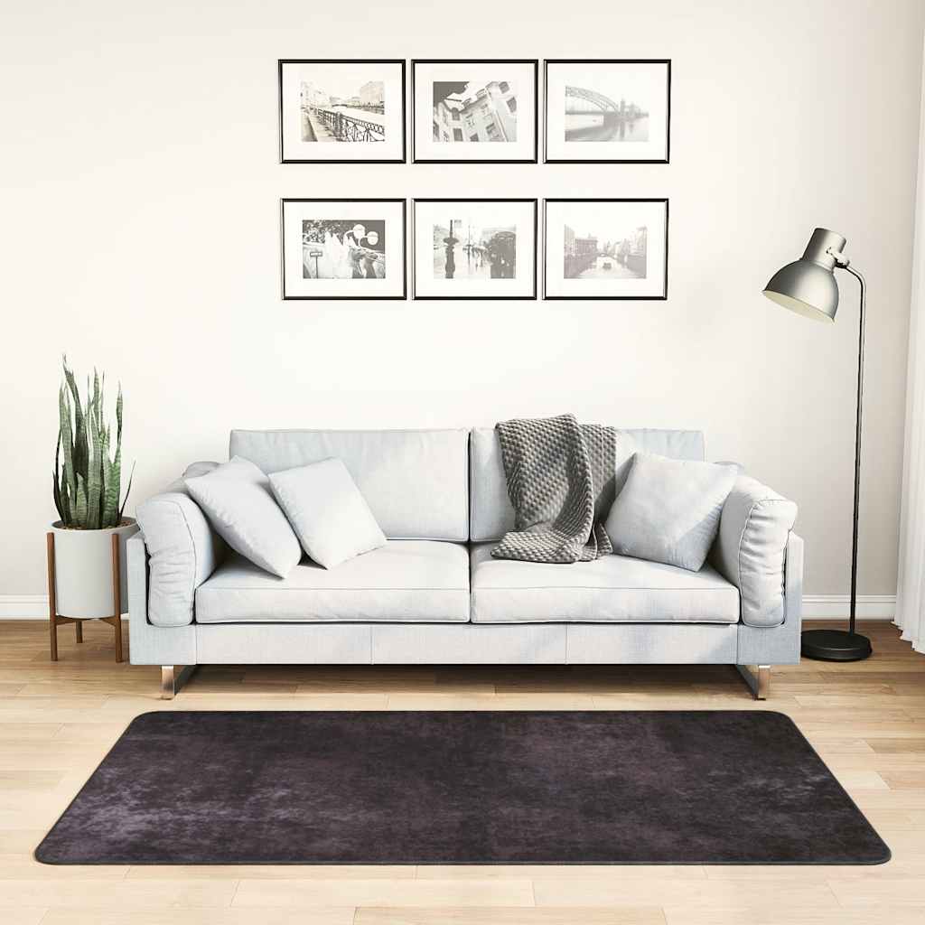 Dywan z możliwością prania, 80x150 cm, antracyt vidaXL