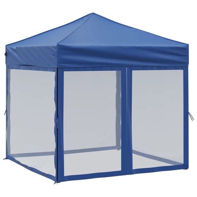 Tenda de jardin | Tenda per Feste Pieghevole con Pareti Laterali Blu 2x2 m CFW310778