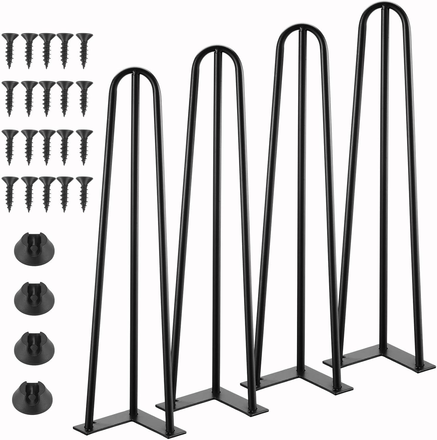 Picioare de masă tip ac de păr, 45 cm, set de 3 picioare din oțel, diverse dimensiuni 3buc