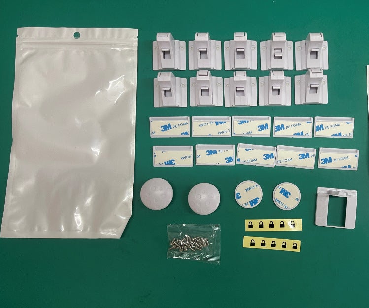 Bloc Porte Sécurité Bébé Linkax - Kit 10 Serrures Magnétiques + 2 Clés, Protection Placard Tiroir Enfant