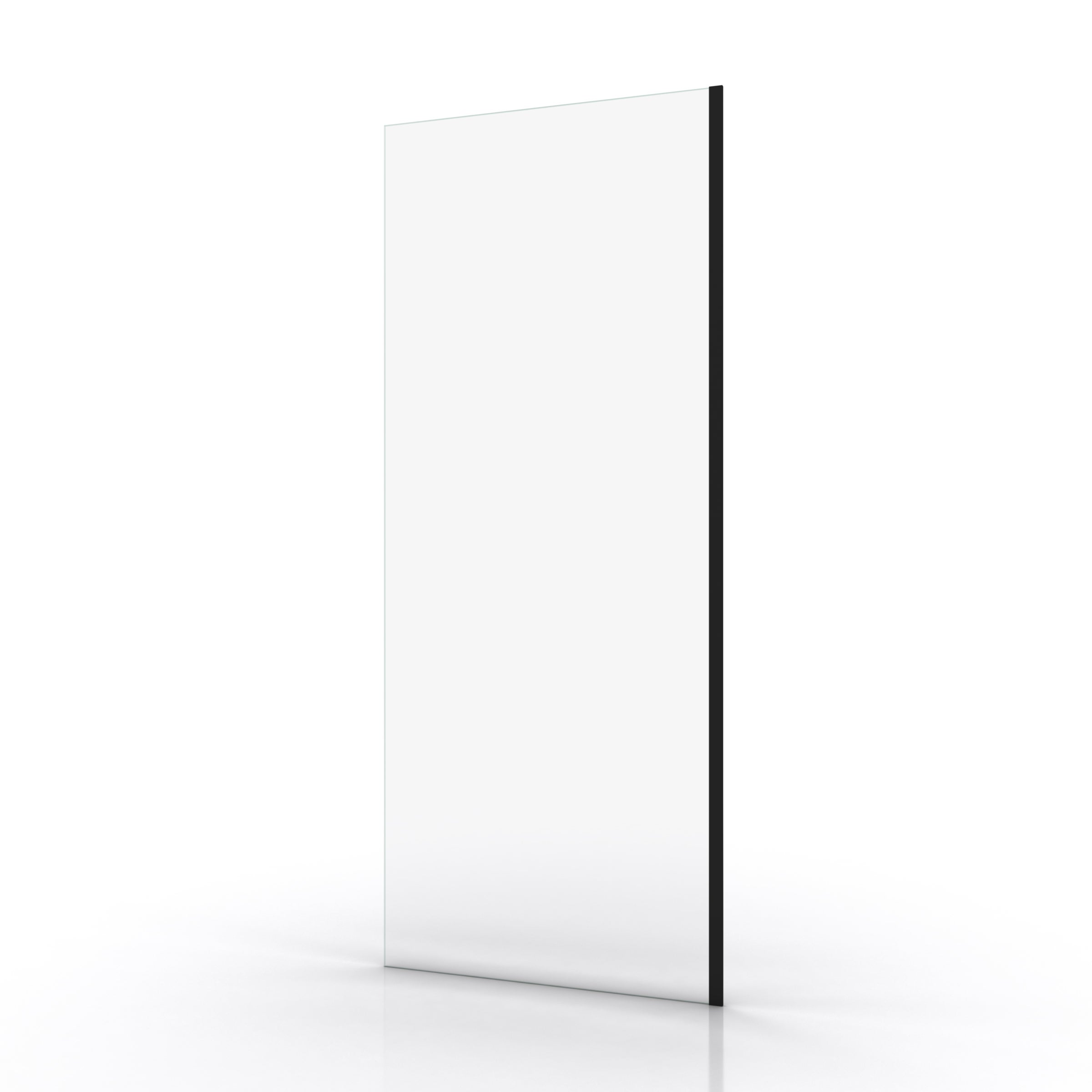 Parete doccia 80x200cm - Vetro temperato trasparente 8mm - Profilo Nero - FREEDOM 2 BLACK - 3