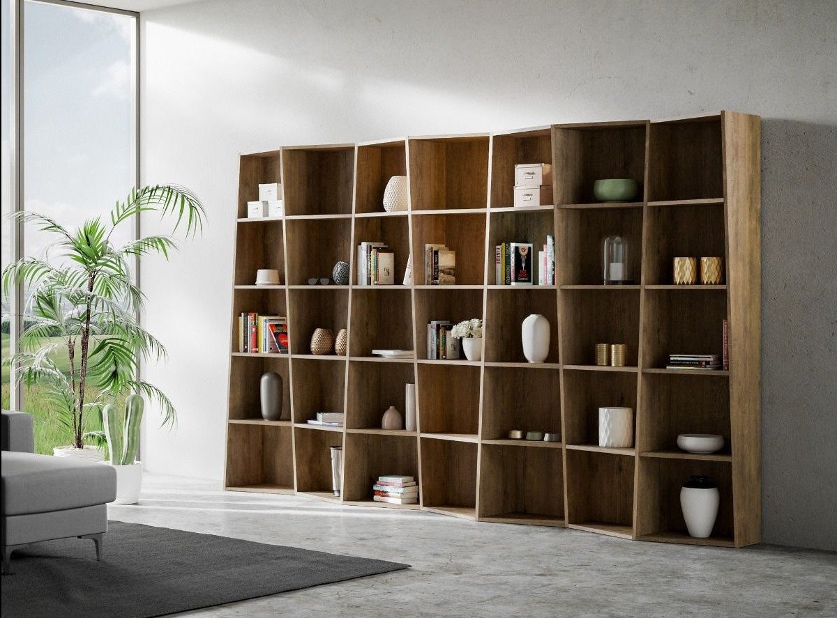 Bibliothèque moderne Trek avec 5 éléments en béton - 6