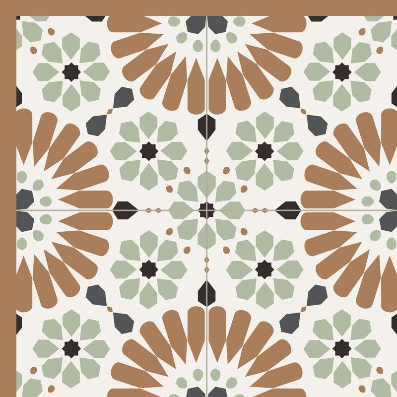 Tapis antidérapant - Marsiho - vinyle - int./ext. - Multicolore - 50x200cm - 3