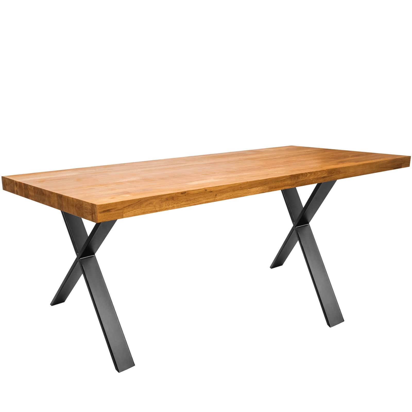 Lot de 2 pieds de table noirs - 5