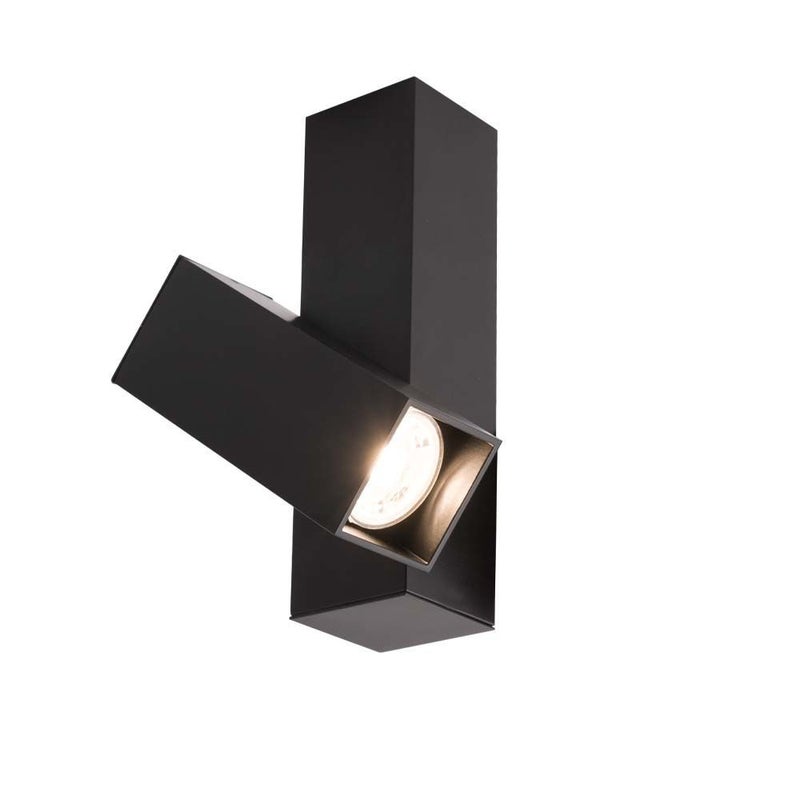 Reflektor sufitowy spot natynkowy Mitsuma kwadratowy czarny 1xGU10x4W wym: 12 x 4 x 8 cm metal Shilo