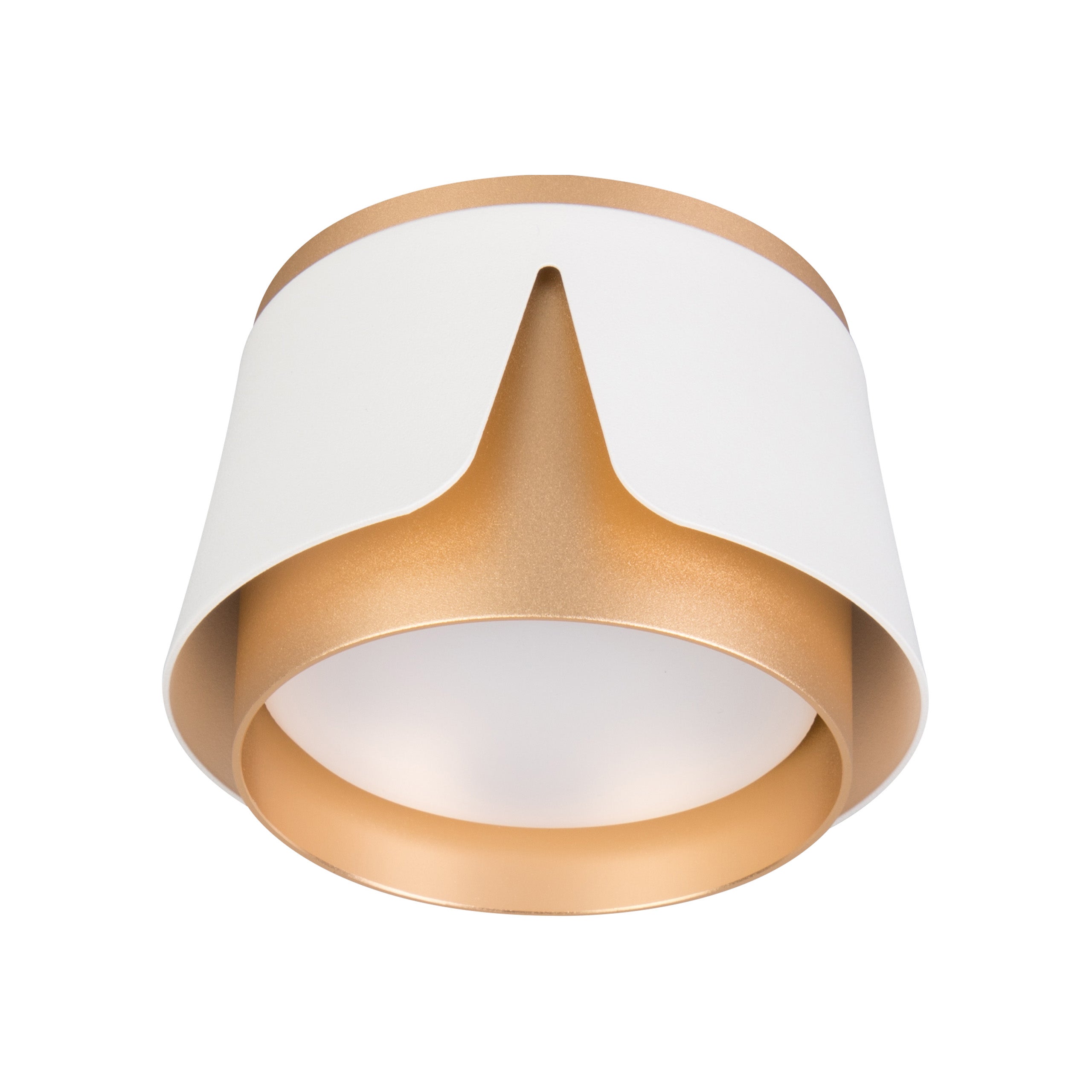 Oprawa natynkowa GX53 LED 10x6,6 cm spot lampa sufitowa biało-złota XUDO