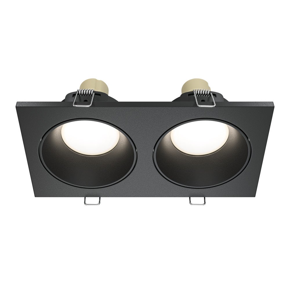 Oprawa sufitowa wpuszczana podtynkowa Zoom czarna 2xGU10x50W prostokątna IP65 wym: 3,6 x 9 x 17 cm aluminium Maytoni