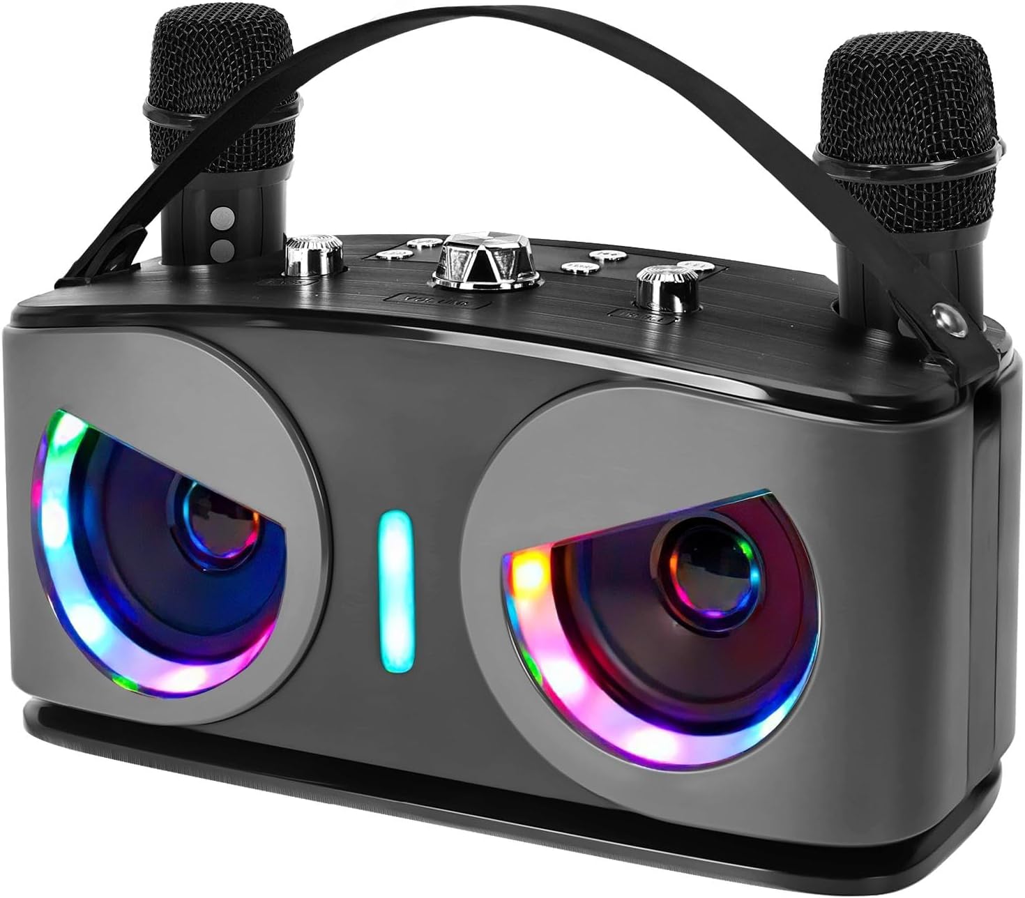 Machine de Karaoké avec 2 Microphones sans Fil, Hiboux Bluetooth — free download