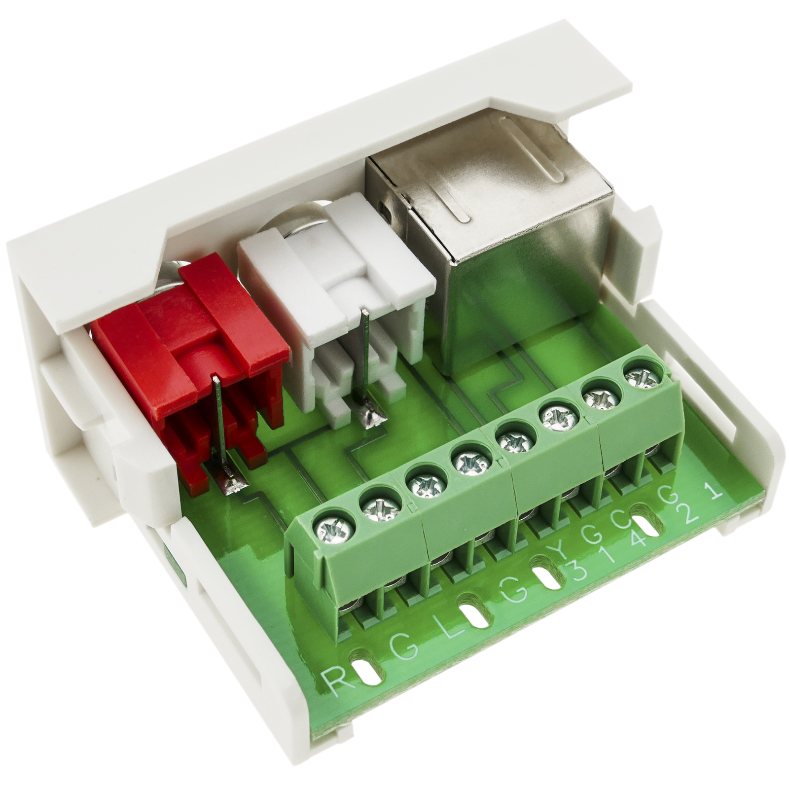 Module 45x22 5mm 2xRCA audio et S-Vidéo - 2