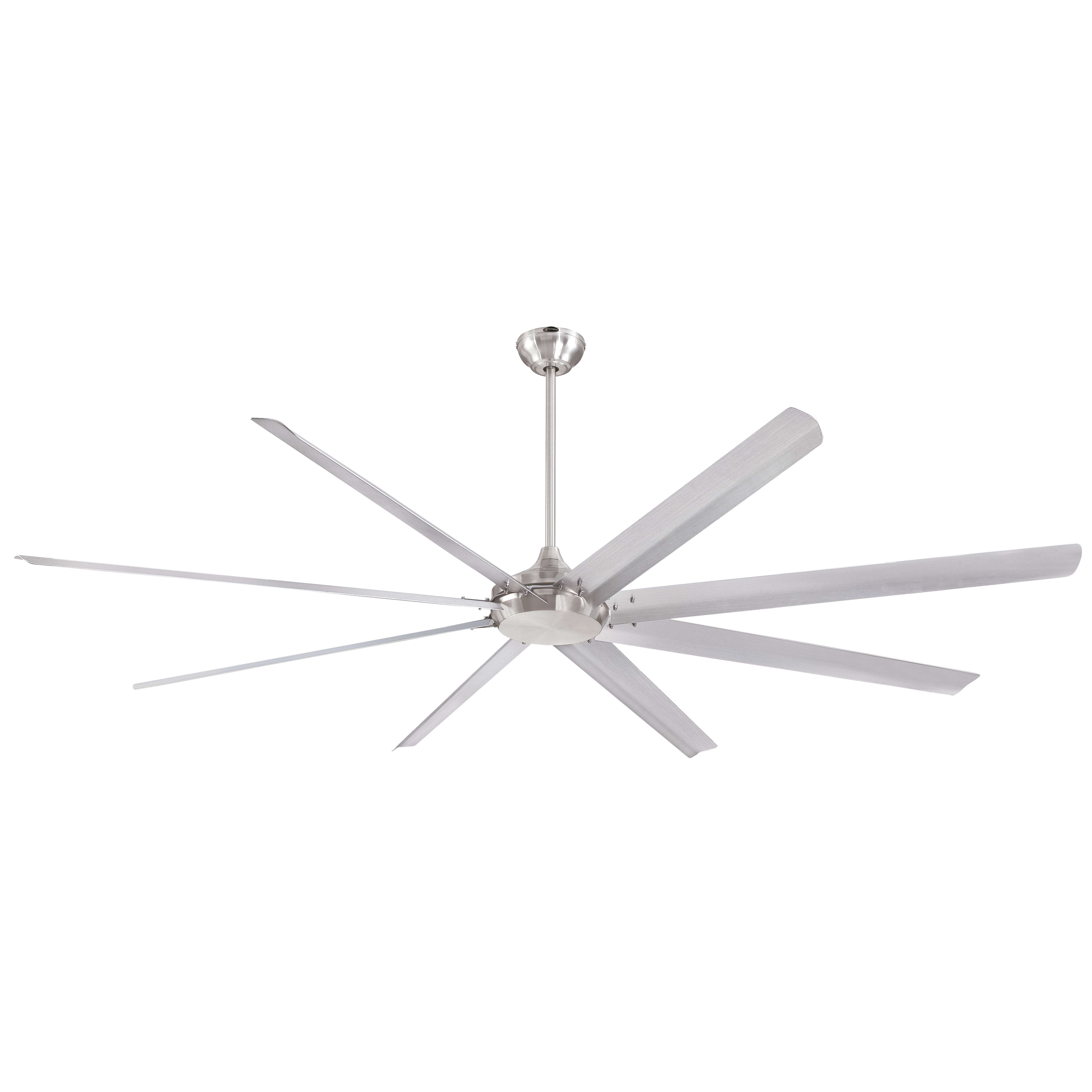 Westinghouse Widespan Ventilatore A Soffitto 254 Cm Nero Opaco Con Luce LED E Telecomando - Motore DC Per Grandi Ambienti