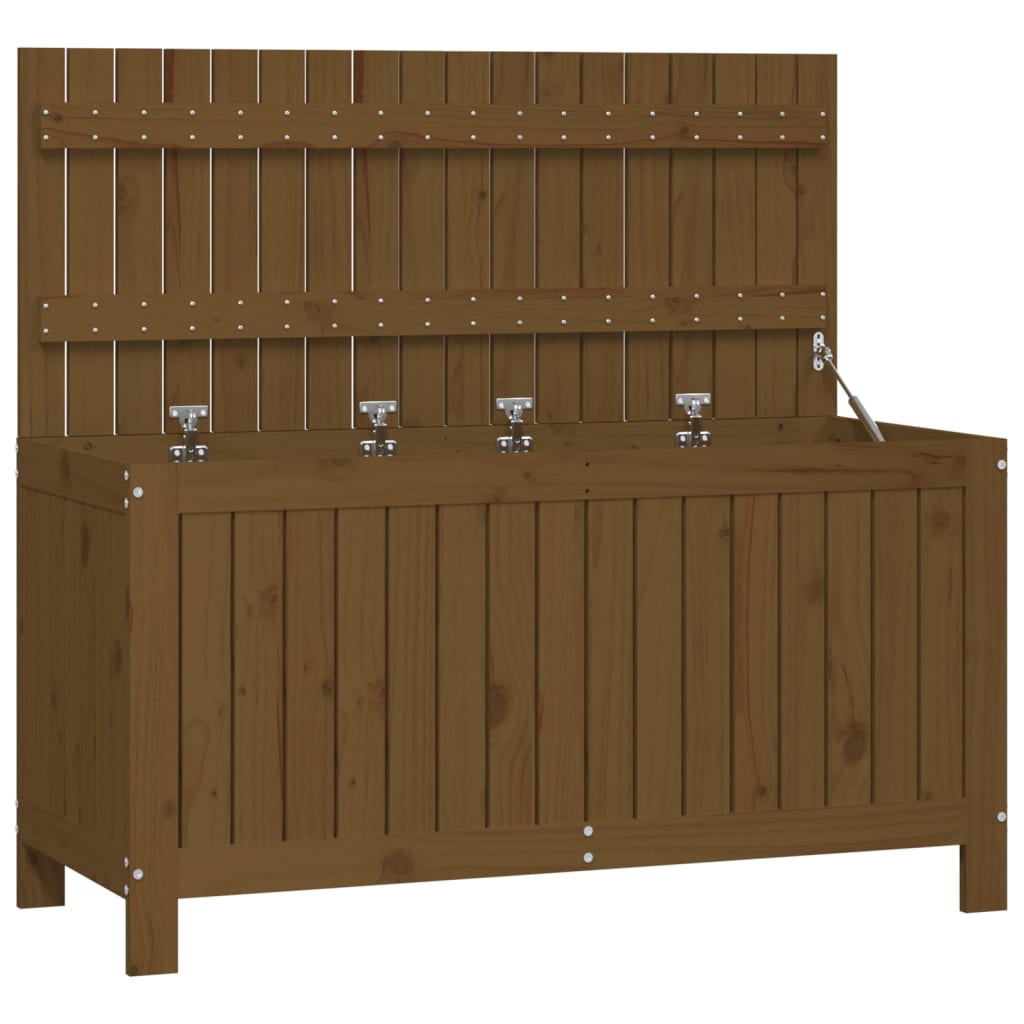 Coffre bo te meuble de jardin rangement 115 x 49 x 60 cm bois pin