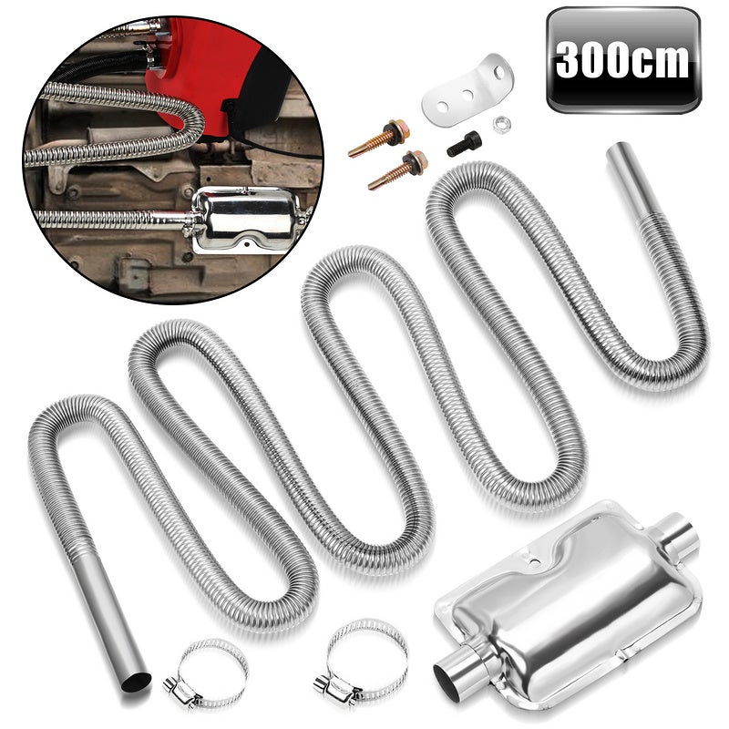Tuyau D'échappement Perforé En Acier Inoxydable V2A/304 - Longueur 1 Mètre, Diamètre 67 Mm, épaisseur 1,2 Mm, Trous De 3 Mm - 13