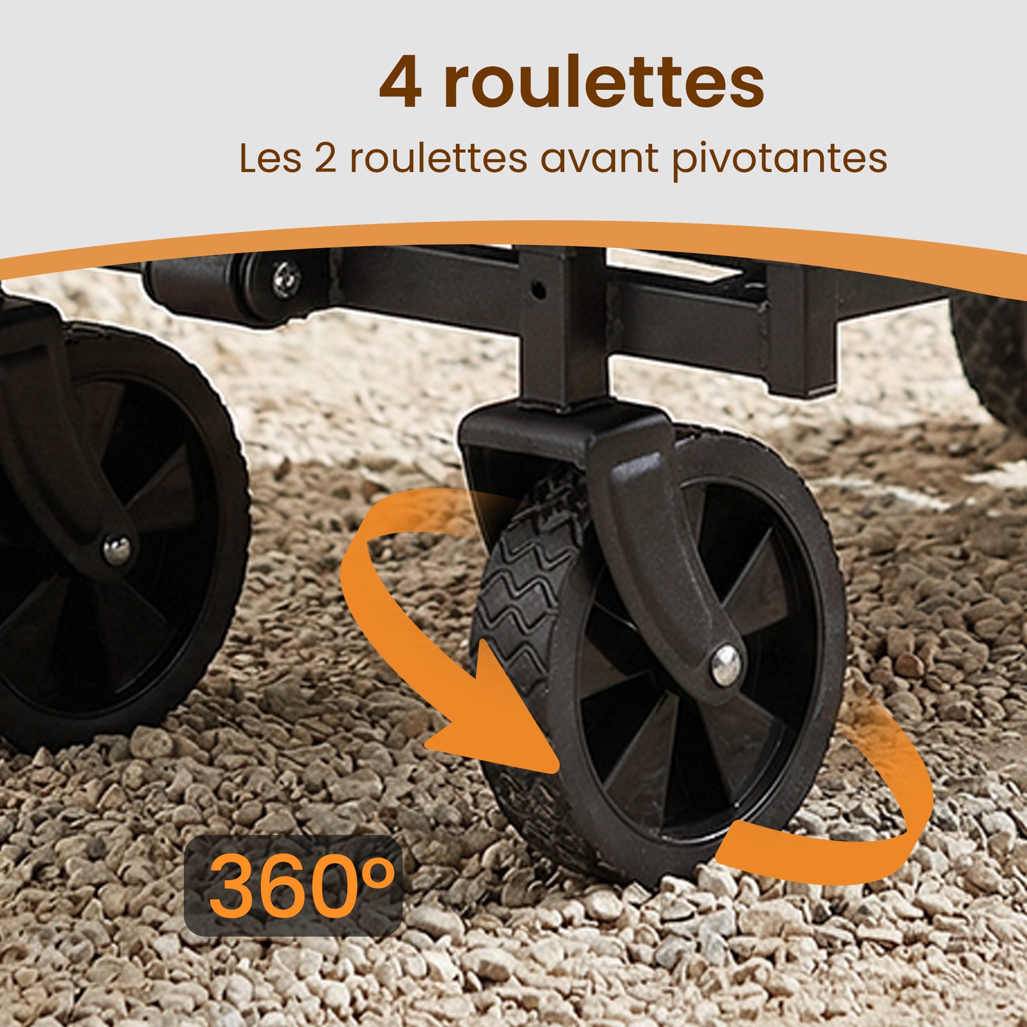 Chariot Pliable, 4 Roues Renforcées, Chariot de Jardin, Grande Capacité 180L, Extérieur, Bleu - 6