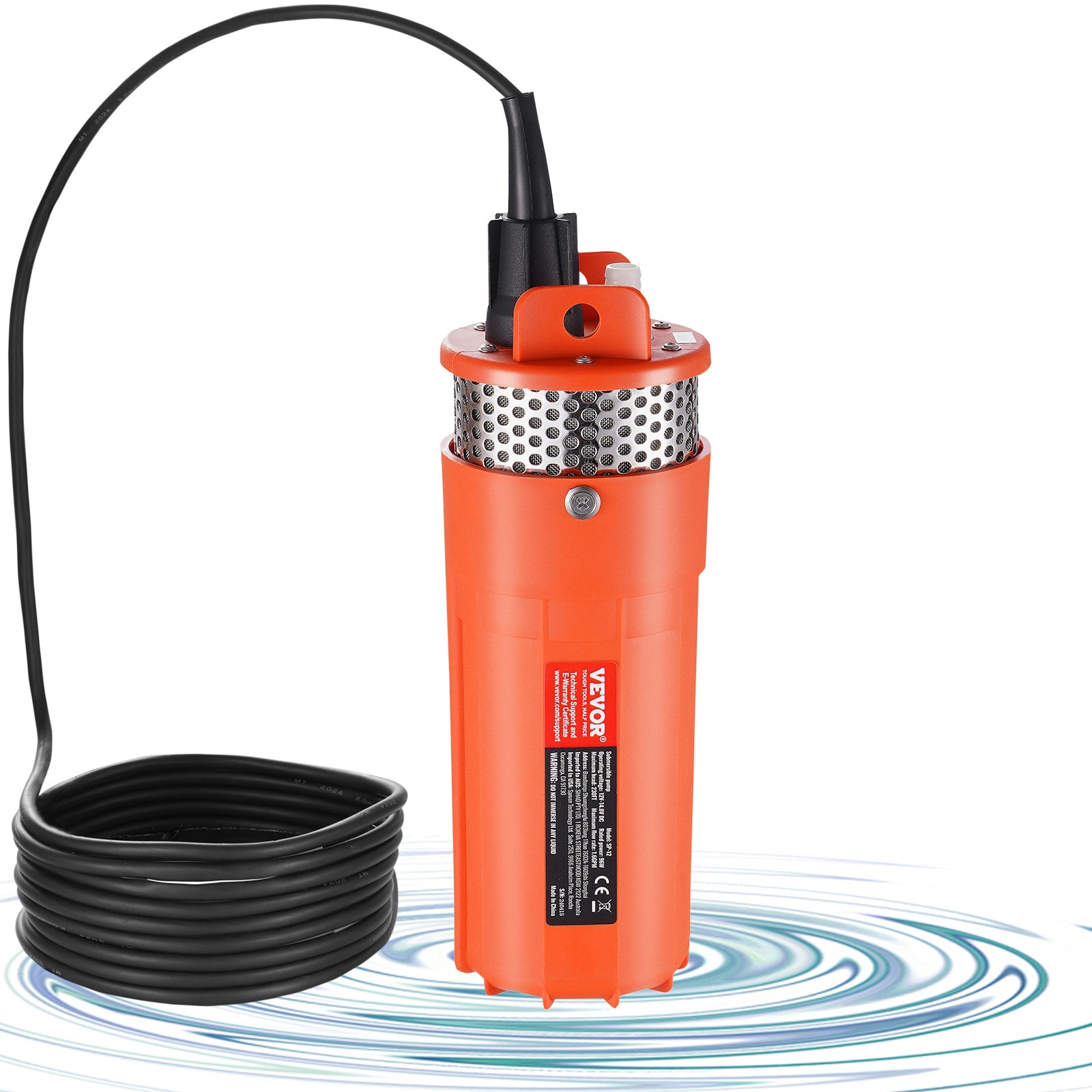 Pompe à Eau Solaire Submersible 12V 6W - Débit 240 L/h, Avec Panneau Solaire, Tuyau 2 M, Filtre, Pour Bassin, Fontaine