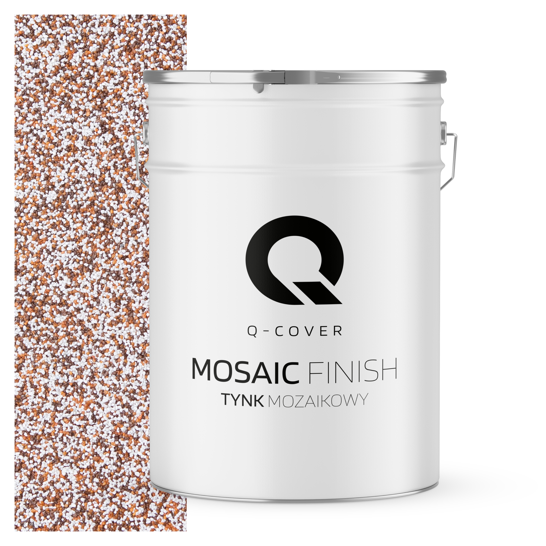 Tynk Mozaikowy Q-Cover Brązowo-rudy M61 25KG