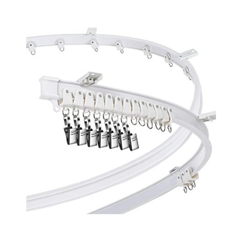 Rieles flexibles para cortinas de techo, rieles flexibles para cortinas, barras para cortinas,rieles curvos para cortinas de techo(200 cm) - ZAEWRY - 7