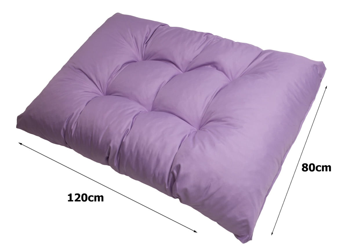 Coussins pour palettes, Assise 120x50 et Dossier 120x40cm Violet clair, coussins canapé / coussin palette in / extérieur, SETGARDEN - 7