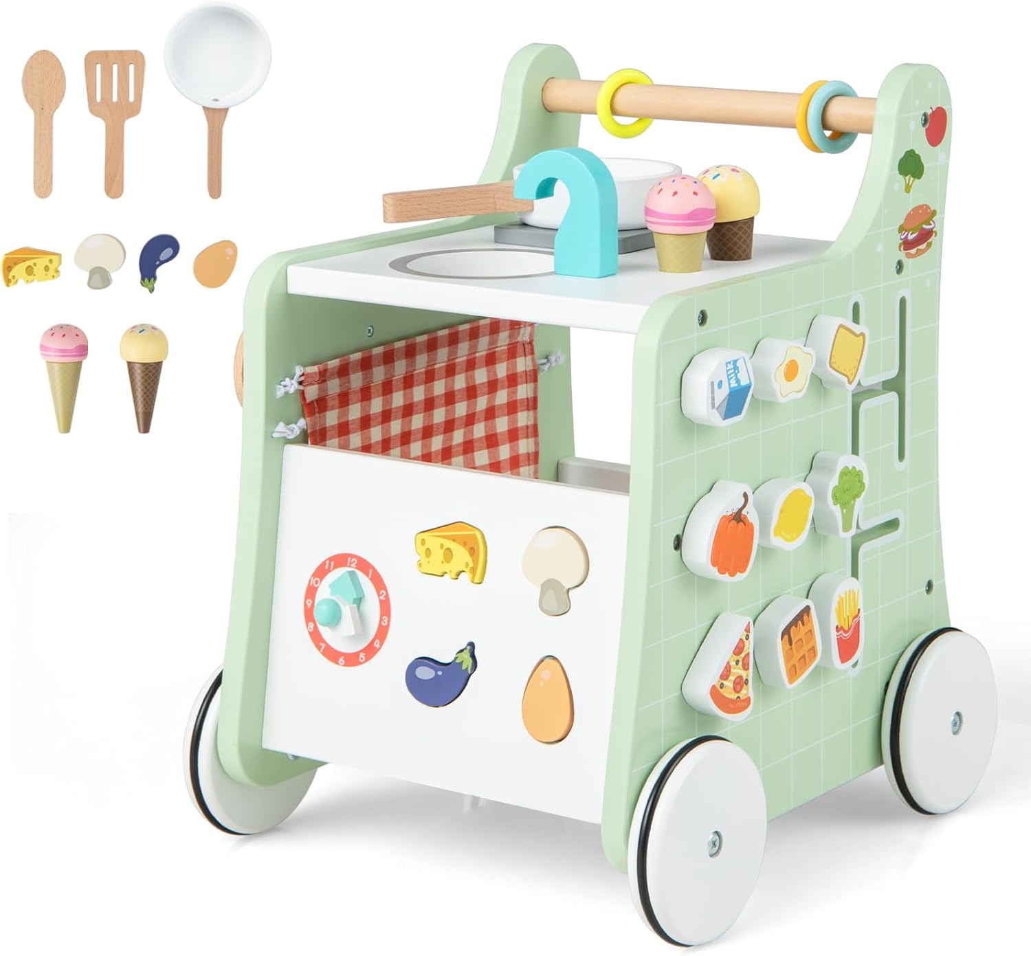 Centro de Actividades de Cocina de Madera en 1, Andadores con