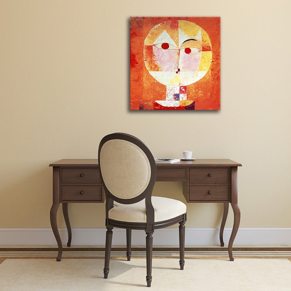 Tableau, Impression sur toile - Senecio Paul Klee cm. 80x90 - 2