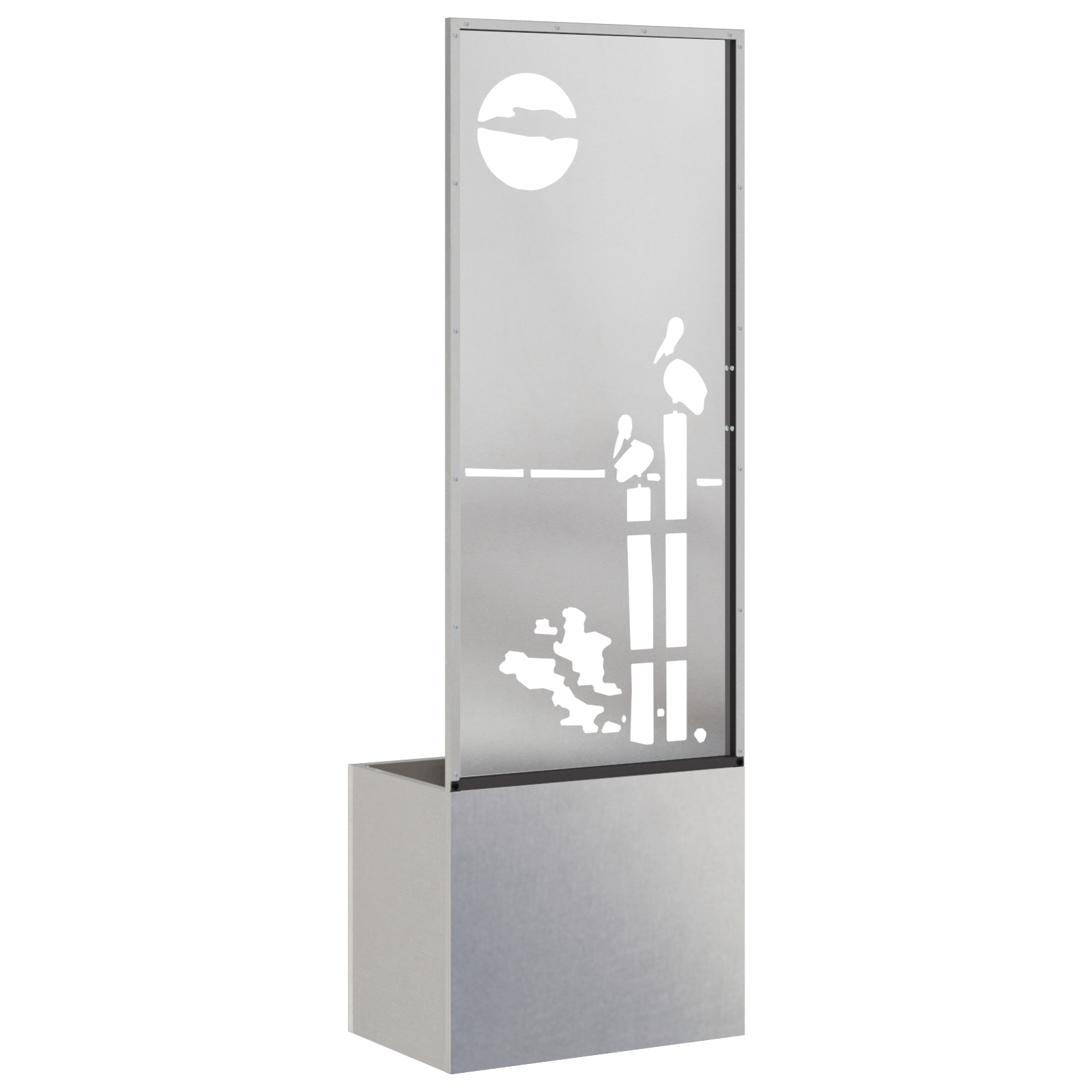 Écran de confidentialité de jardin Fretwork Argent 50 x 150 cm vidaXL - 7