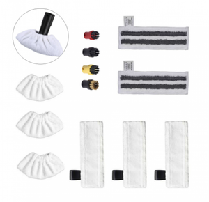 Panni Microfibra Kärcher SC Serie Ricambi Panni Per Pulitore A Vapore Kärcher - Set 6 Pezzi (4 Per Pavimenti + 2 Abrasivi), Lavabili In Microfibra, Per SC1, SC2, SC3, SC4, SC5, SI4