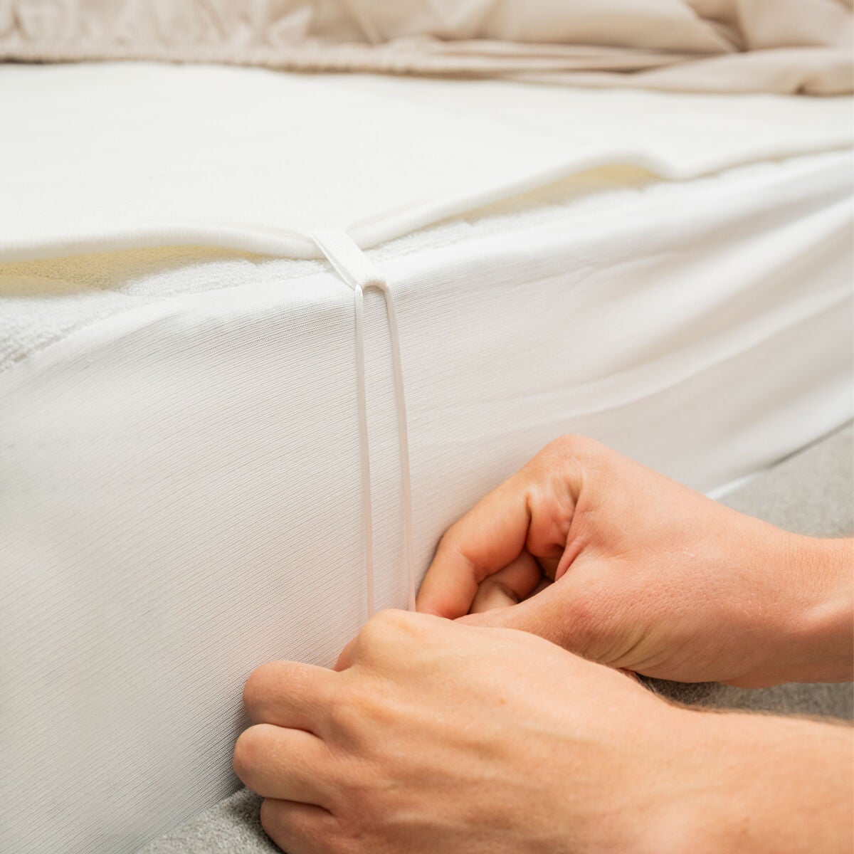 Surmatelas Chauffant Électrique Double Blewarm InnovaGoods 60+60 W 140 x 160 cm Blanc - 5