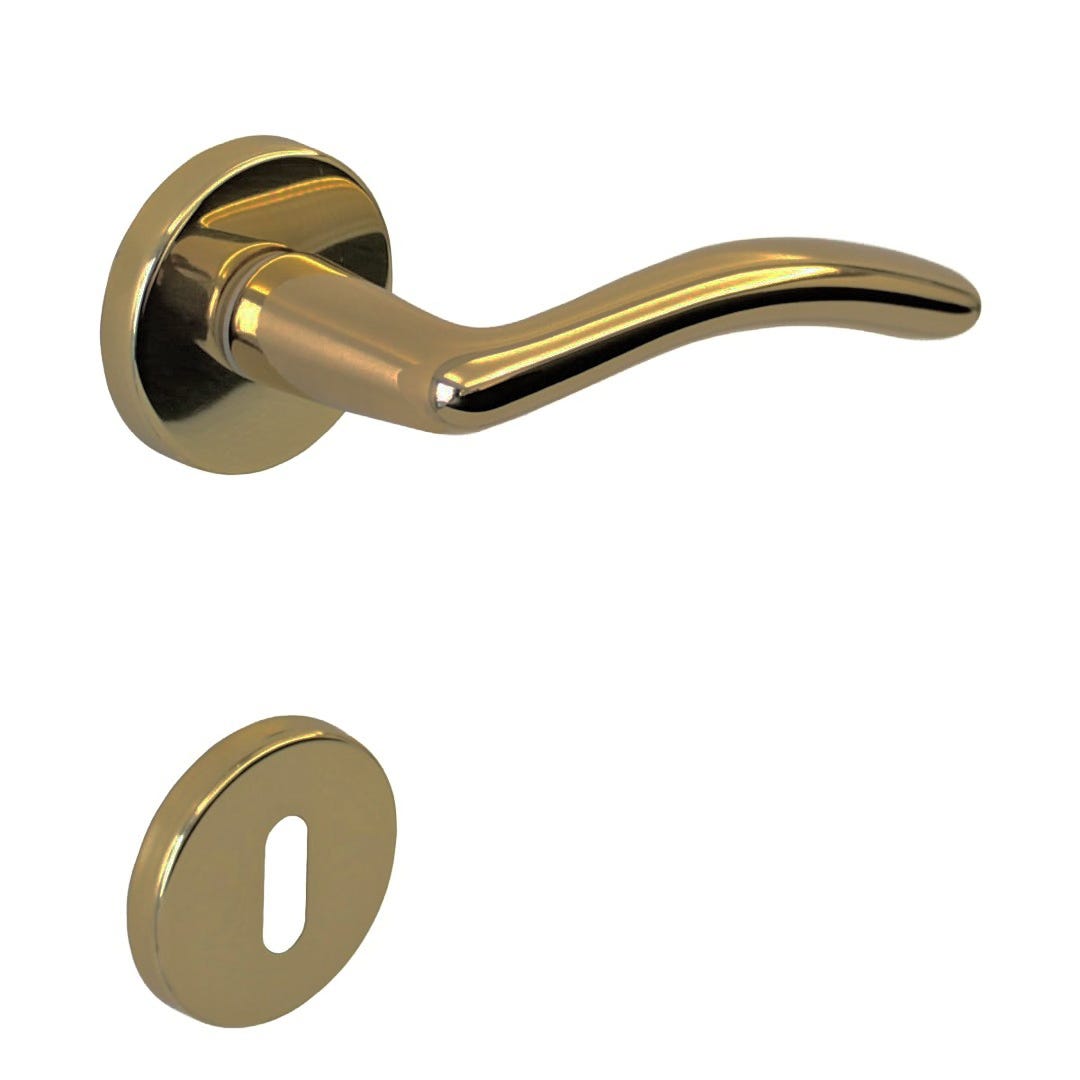 Seuil de porte à visser L.50mm Laiton Long.2.70ML - La quincaillerie du meuble Seuil de porte à visser L.50mm Laiton Long.2.70ML - La quincaillerie du meuble