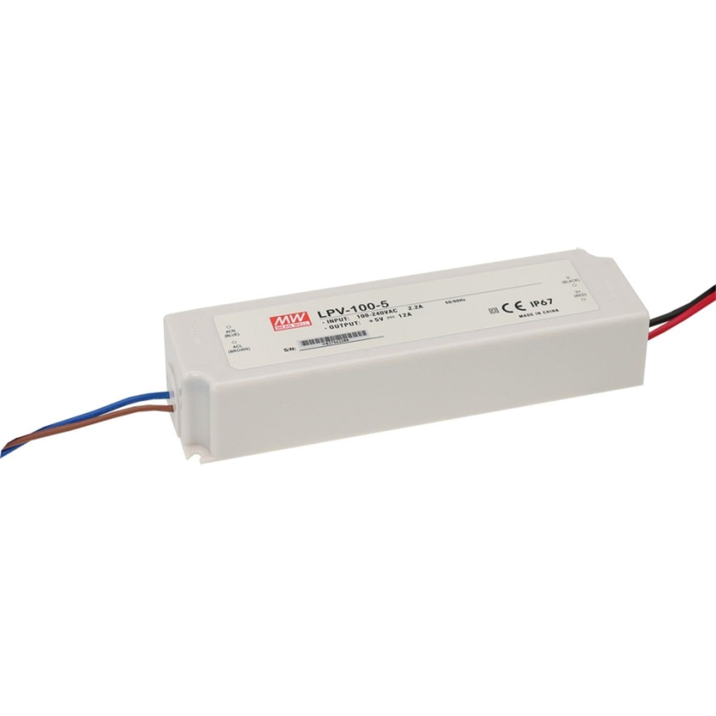 MeanWell LPV-100-36 - Driver LED, 100 W, 36 V, 2,78 A | Leroy Merlin