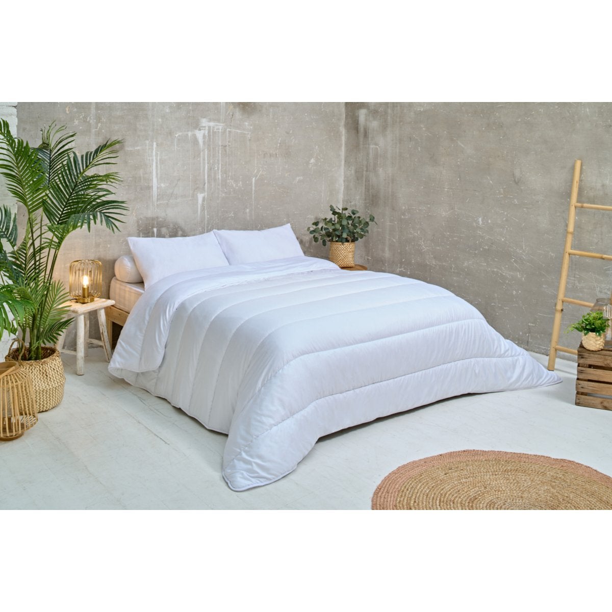 Lot de 2 oreillers moelleux Anti-acariens 60x60cm - 2