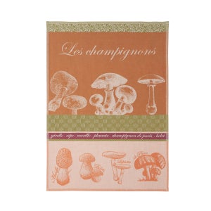 Torchon Imprimé Jacquard "Vins Et Fromages" - 48x70 Cm - Coton Gris Foncé - Décoration Cuisine Et Usage Quotidien