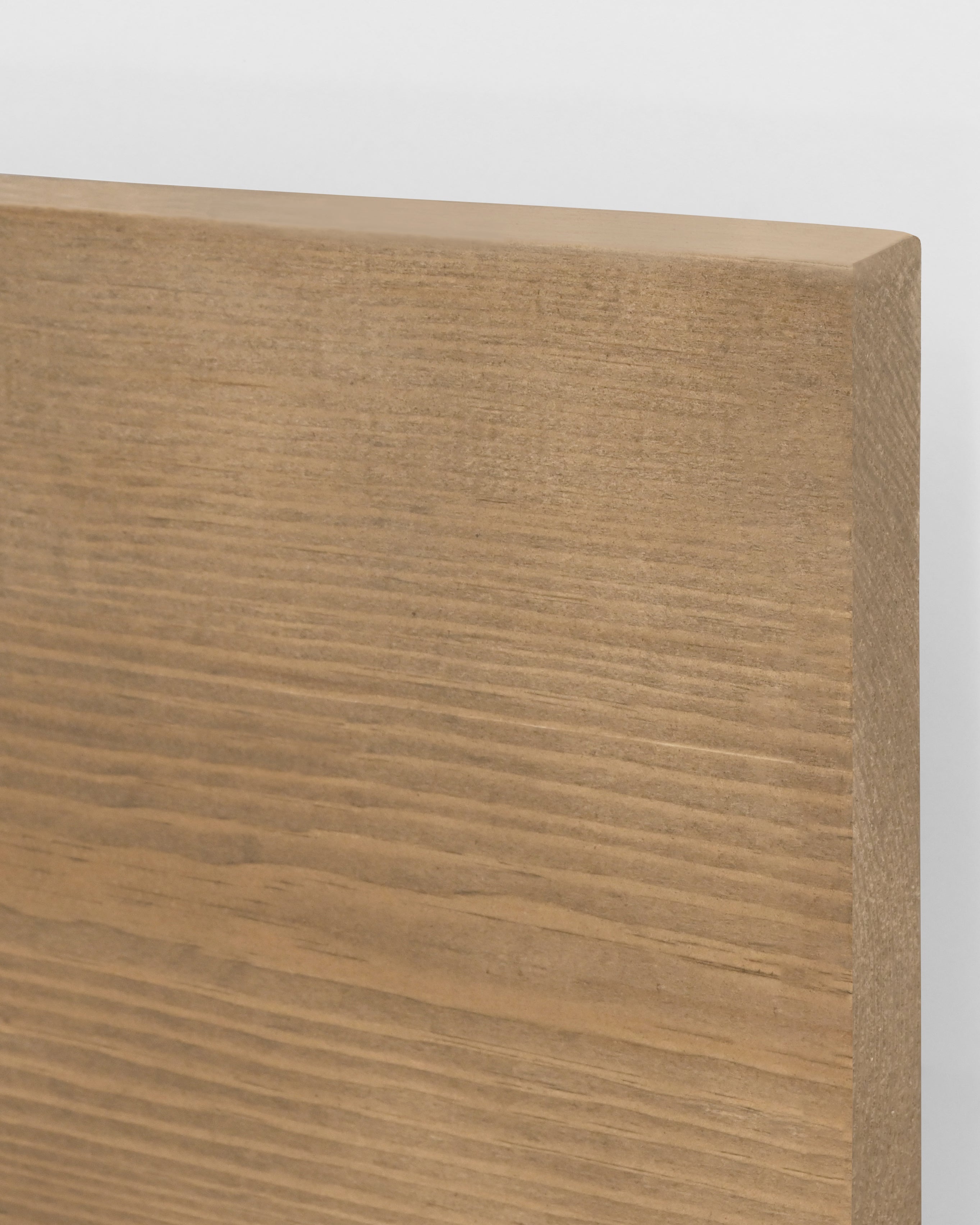 FLANDES - Tête de lit lames horizontales en bois chêne foncé 80x60cm - DECOWOOD - 5
