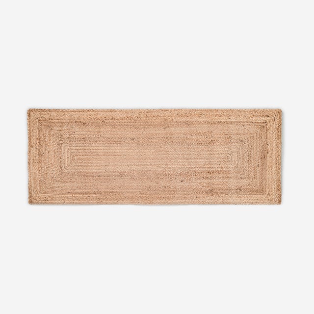 Tapis en jute Méditerranéen 80x200 cm | Artisanal, naturel et durable