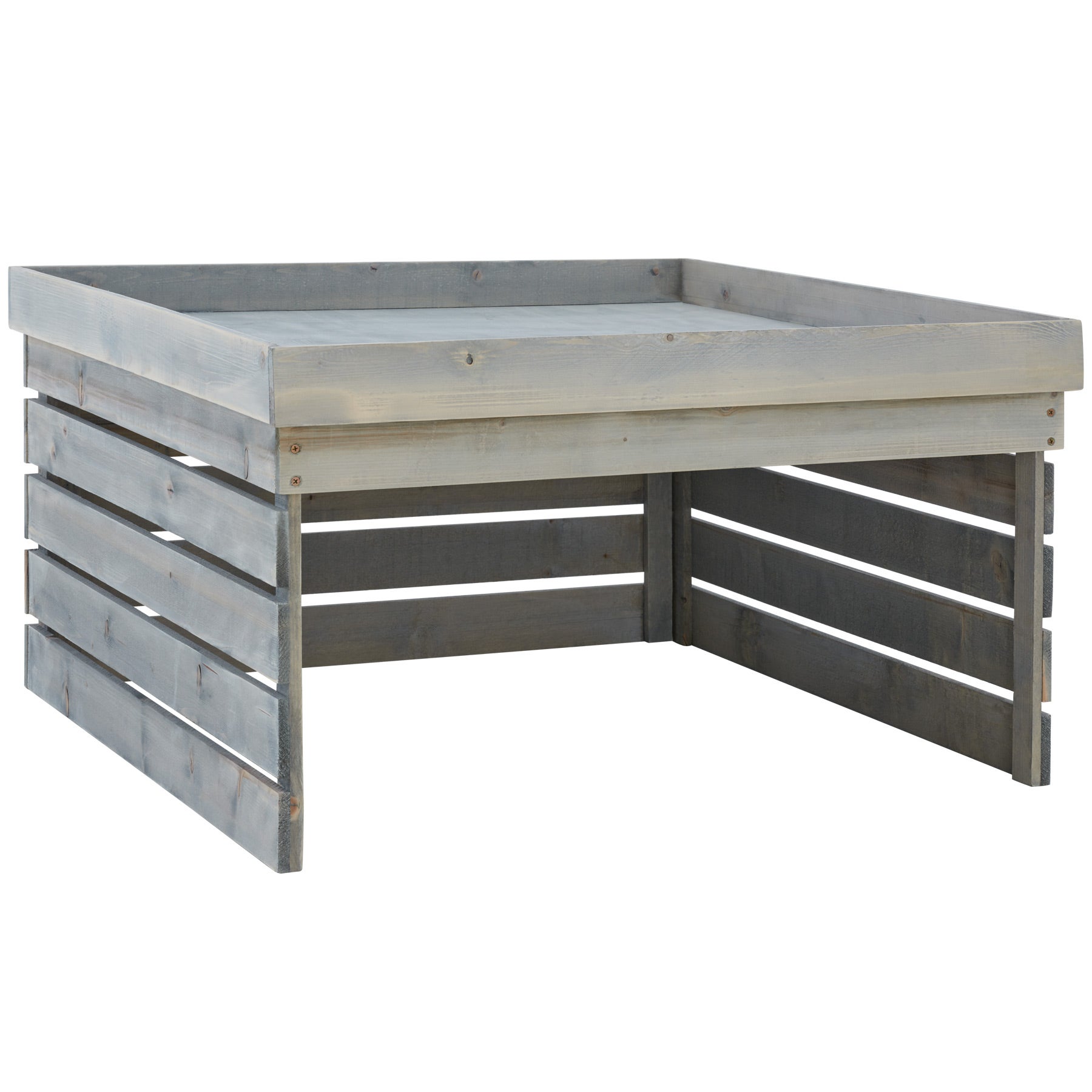 Garage en bois pour robot tondeuse 84 x 78 x 46 cm TECTAKE - 7