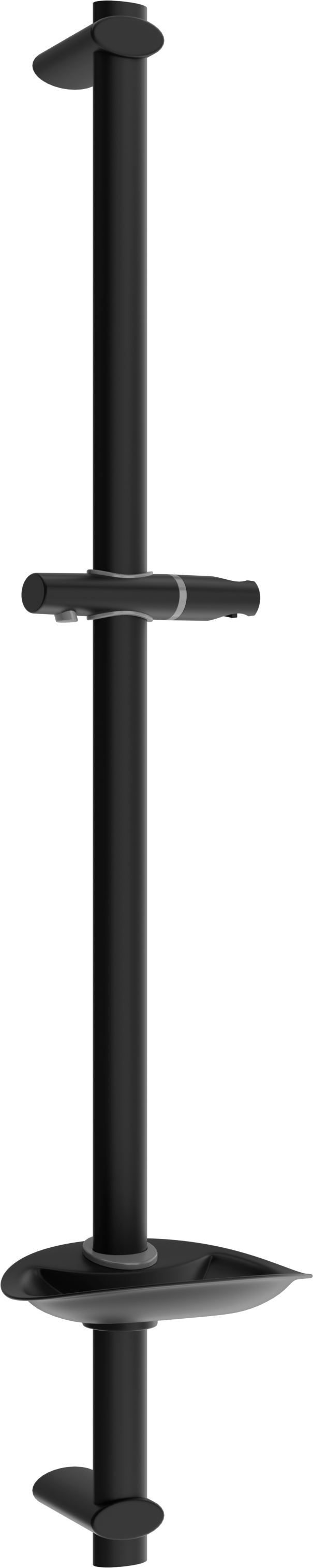 Mexen DB drążek prysznicowy z mydelniczką 75 cm, czarny - 79384-70